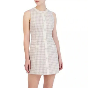 BCBGENERATION Women's Plaid Sleeveless Sheath Dress